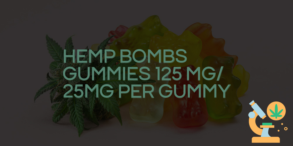 hemp bombs gummies 125 mg/25mg per gummy